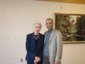 Jeanne Jones celebrated her 91st birthday with us today - with long time friend Tony Burroughs.